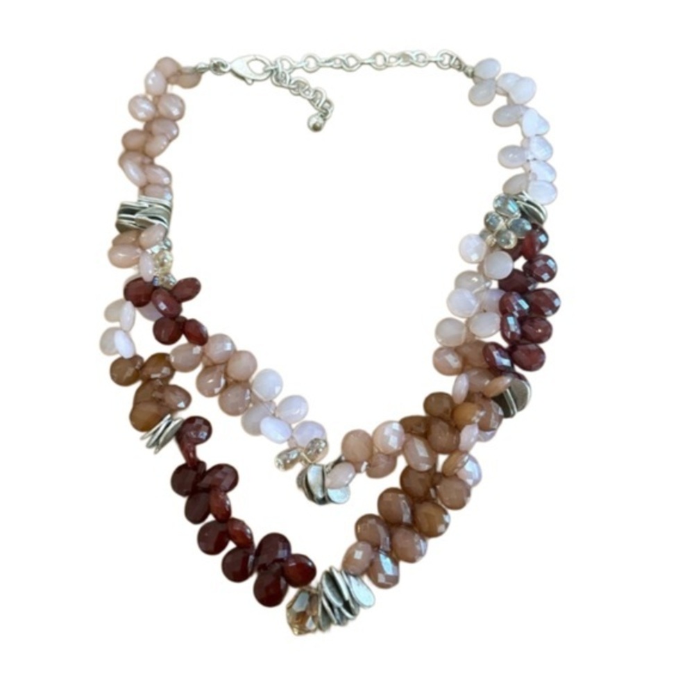Elegant Multi-Strand Beaded Necklace